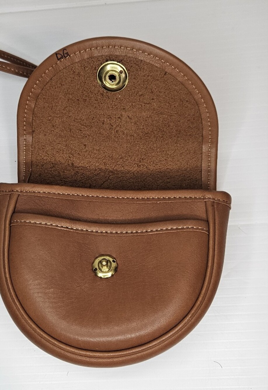COACH 1990s Leather Mini Belt Bag Crossbody British Tan RARE - Picture 9 of 12